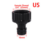 Raccordo filettato US/EU da 3/4 di pollice, connettore rapido per tubo da giardino da 16 mm, connettore rapido per irrigazione 