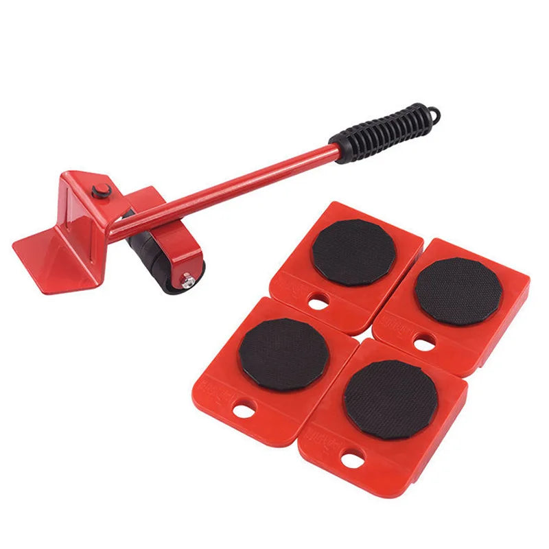 Set di rulli per il trasporto di mobili, set di strumenti per il sollevamento e lo spostamento, dispositivo per lo spostamento di oggetti pesanti, utensile manuale