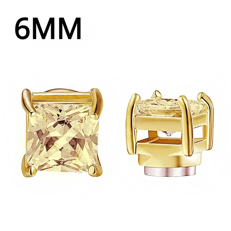 1-12 paia di orecchini a bottone magnetici alla moda, orecchini finti non piercing, regalo per uomo e donna. 