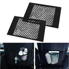 Organizer universale in rete per bagagliaio auto, tasca portaoggetti in velcro, borsa portaoggetti elastica per veicoli, accessori interni in rete per auto