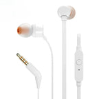 JBL TUNE 110 Cuffie auricolari cablate ufficialmente autorizzate Microfono integrato Interfaccia da 3,5 mm Cuffia auricolare in silicone per chiamate sportive
