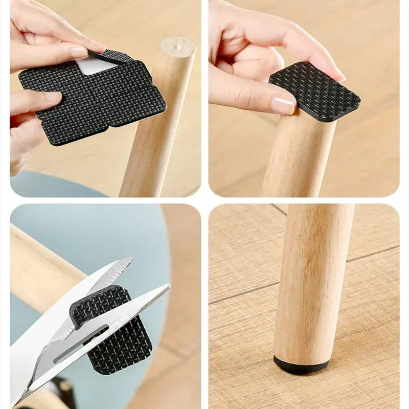 Cuscinetto protettivo per gambe di mobili autoadesivo, cuscinetto per gambe di sedie, antiscivolo, antigraffio, fai da te, resistente ai piedini dei mobili, cuscinetti protettivi per pavimenti 