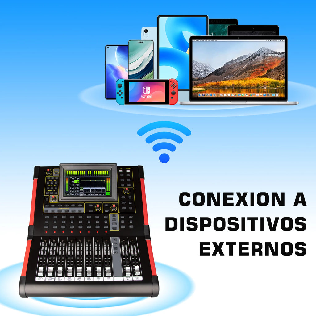 MD12 Professional Mixing Console 12 canali Mezclador Mixer audio digitale per studio/esibizioni dal vivo/chiesa 