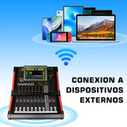 MD12 Professional Mixing Console 12 canali Mezclador Mixer audio digitale per studio/esibizioni dal vivo/chiesa 