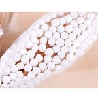 500 pezzi di cotton fioc a doppia testa per trucco da donna, bastoncini di cotone, punta per bastoncini di legno, strumenti per la pulizia di naso e orecchie, assistenza sanitaria 
