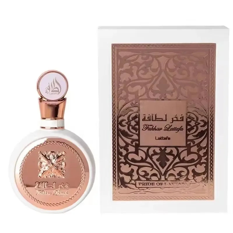Profumo originale Fakhar 100 ml per donna, fragranza araba di lunga durata, Eau de Parfum, regalo floreale di lusso Dubai 