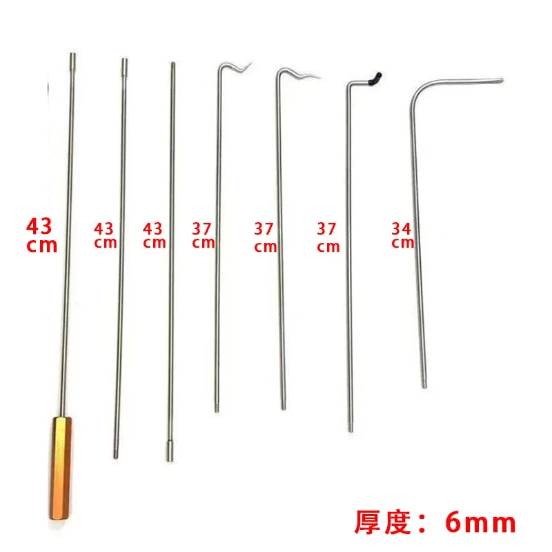 9 pezzi/set chiave portiera auto smarrita serratura sblocco apertura kit di strumenti apertura di emergenza + pompa aria nera parti per lo styling dell'auto accessori per auto 