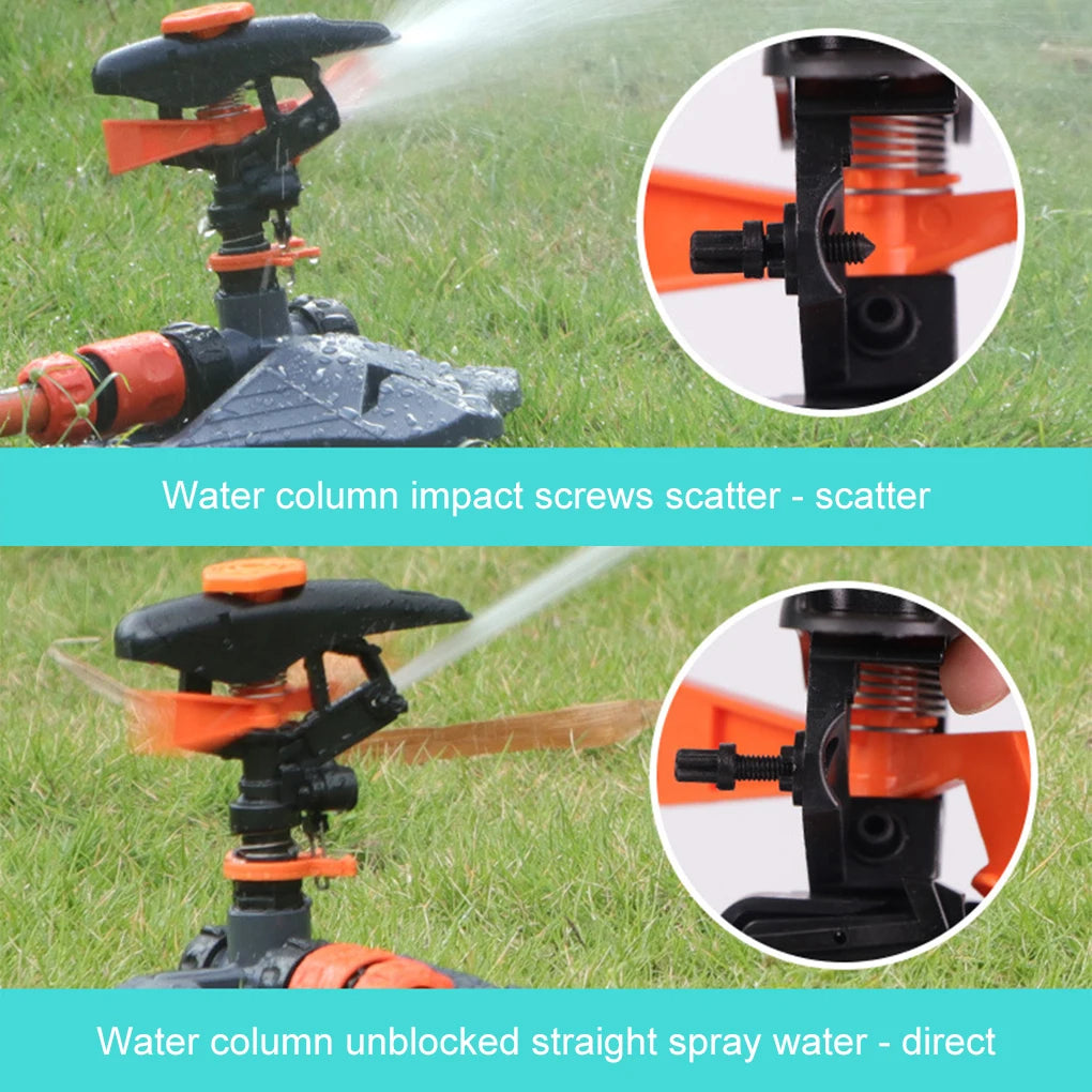 Nuovo sistema di irrigazione automatico a 360 gradi per il giardino che libera dal noioso sistema di irrigazione regolabile 