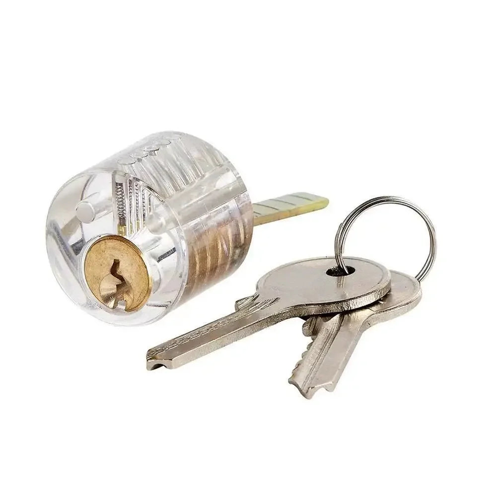 multi-pal Serrature trasparenti Strumenti di formazione per fabbro Set di grimaldelli visibili 