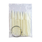 50 pezzi di punte finte per nail art, espositore trasparente, in acrilico nero naturale, campione di smalto in gel, strumento per manicure da esposizione 