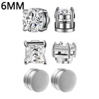 1-12 paia di orecchini a bottone magnetici alla moda, orecchini finti non piercing, regalo per uomo e donna. 