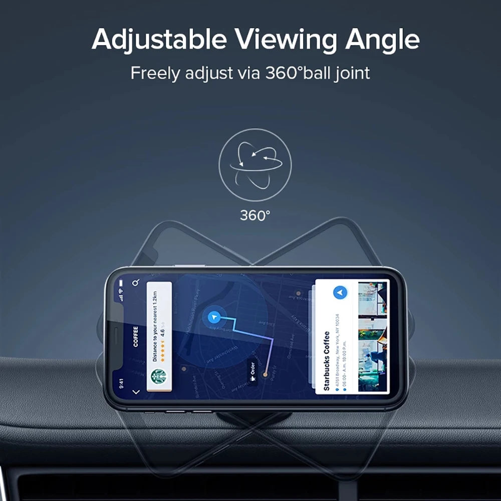 Magnetic Car Phone Holder With 360° Adjustable Rotation Stable Support Holder For iPhone 15 14 Samsung Xiaomi Dashboard Stand