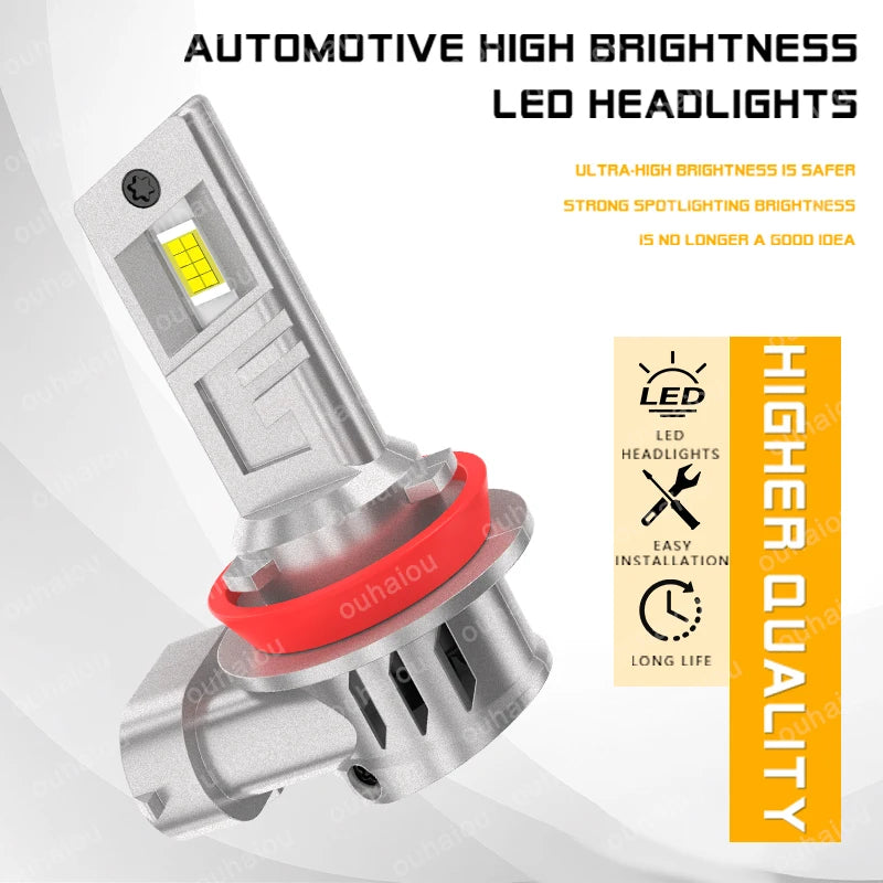 2 pezzi H11 LED fari LED luci lampada frontale per auto lampadina LED fari con dissipatore di calore per TOYOTA Camry 2012-2019 