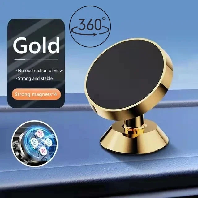 Supporto magnetico per auto per telefono, supporto universale per auto per iPhone, Xiaomi, Huawei, Samsung, adesivo magnetico per auto montato a parete sul cruscotto 