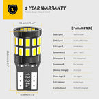 4 lampadine LED Canbus T10 W5W 168 194 6000K Luci di parcheggio a LED Luci interne Lampadine per auto 6000K Bianco Rosso Blu Ambra 12V 