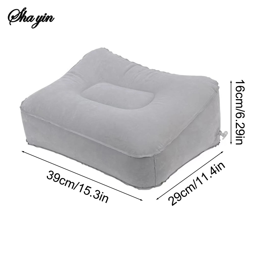 Cuscino poggiapiedi gonfiabile morbido in PVC Cuscino poggiapiedi gonfiabile Cuscino viaggio aereo Ufficio Casa Gambe su Piedi rilassanti Almohada