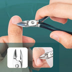 Kit professionale per la cura delle unghie da 7/10/12/18 pezzi, set per manicure e pedicure in acciaio inossidabile, set tagliaunghie con custodia da viaggio 