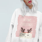 Felpa natalizia Meowy da donna