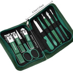 Set manicure da 6-9 pezzi con custodia in pelle, kit di strumenti professionali per la cura dei piedi e del viso, set di tagliaunghie in acciaio inossidabile, regalo 