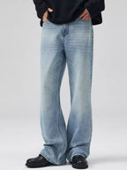 Jeans a gamba larga da uomo taglie forti