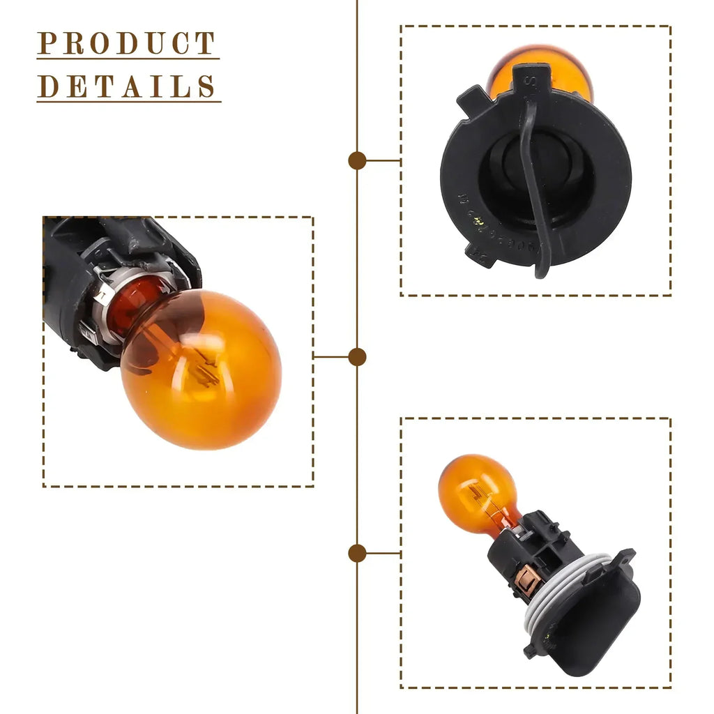 Car Lights Turn Signal Lamp Corner Turn Signal Light Bulb Socket For Ford For Fusion 2013-2020 Car Side Turn Signal Base + Bulb