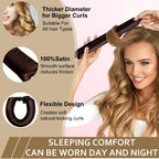 Arricciacapelli senza calore, fascia per capelli, bigodini morbidi senza calore, bigodini per capelli Lazy Curls, ferri flessibili per dormire con cuffia, strumenti per lo styling 