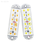 Luci di segnalazione laterali stroboscopiche a 12 LED, barra luminosa lampeggiante per auto, camion, luci di segnalazione, luci di segnalazione per griglia da 12 V a 80 V 