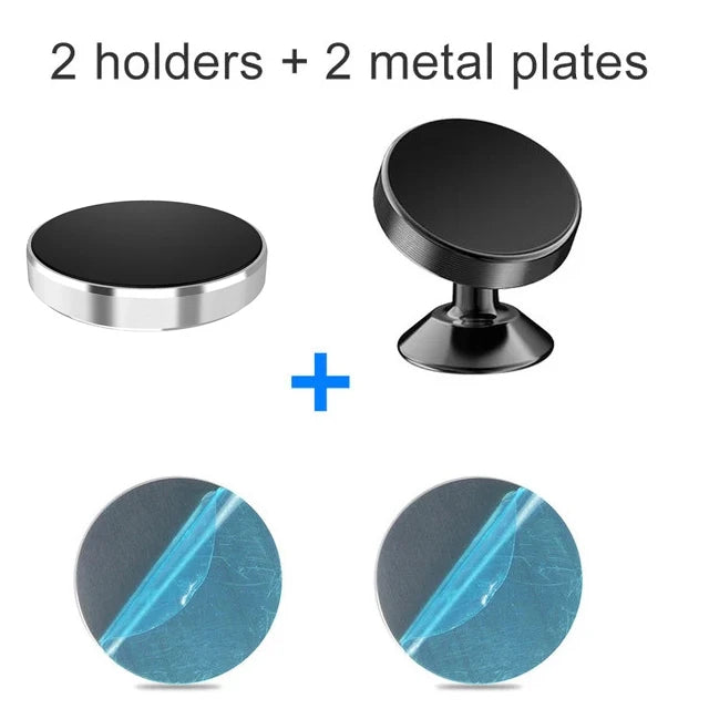 Magnetic Car Phone Holder With 360° Adjustable Rotation Stable Support Holder For iPhone 15 14 Samsung Xiaomi Dashboard Stand