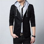 Blazer con cappuccio da uomo in stile street