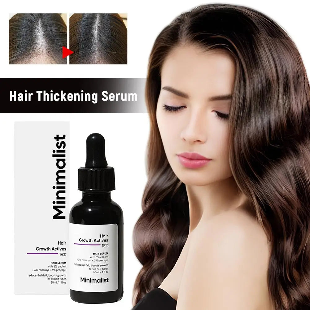Siero per la crescita dei capelli Minimalist Hair Growth Actives 18% con Procapil%2C Capixyl 30ml Essenza per la cura dei capelli idratante e riparatrice 
