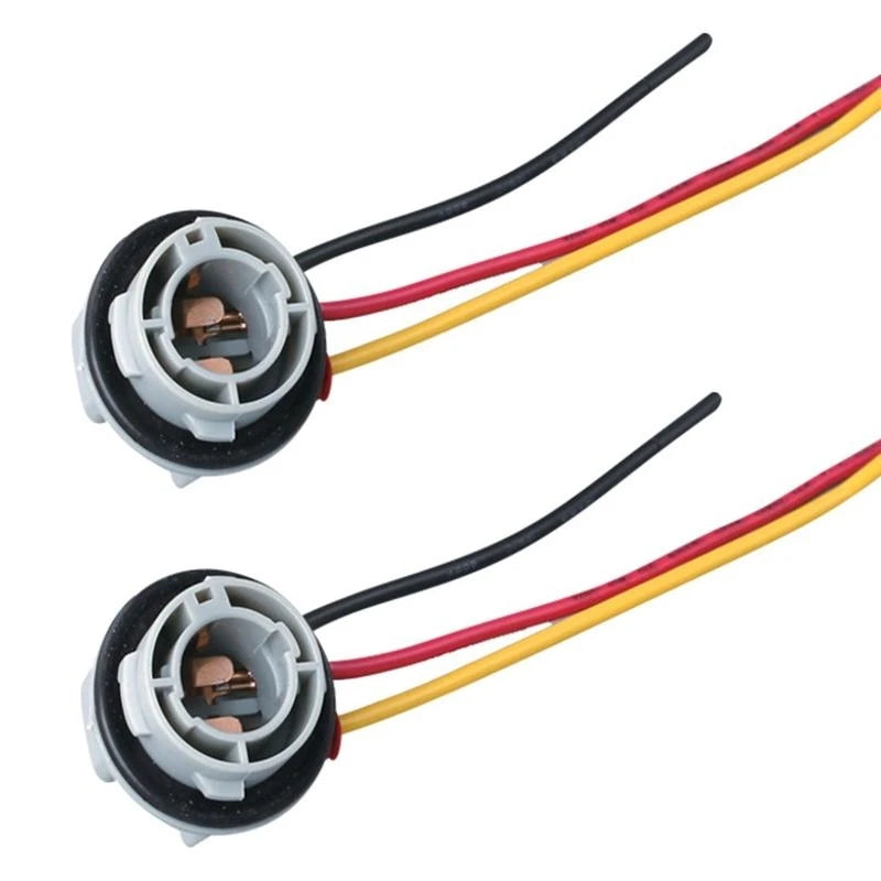 2 pezzi 1157 portalampada BAY15D portalampada P21/5W adattatore base connettore per auto luce di svolta luce di stop per auto 