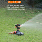 Nuovo sistema di irrigazione automatico a 360 gradi per il giardino che libera dal noioso sistema di irrigazione regolabile 