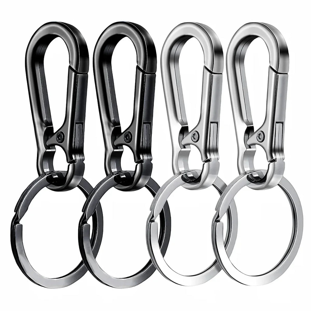 4 pezzi portachiavi con moschettone in metallo a forma di moschettone portachiavi portachiavi clip gancio porta organizzatore per chiavi auto Finder f 