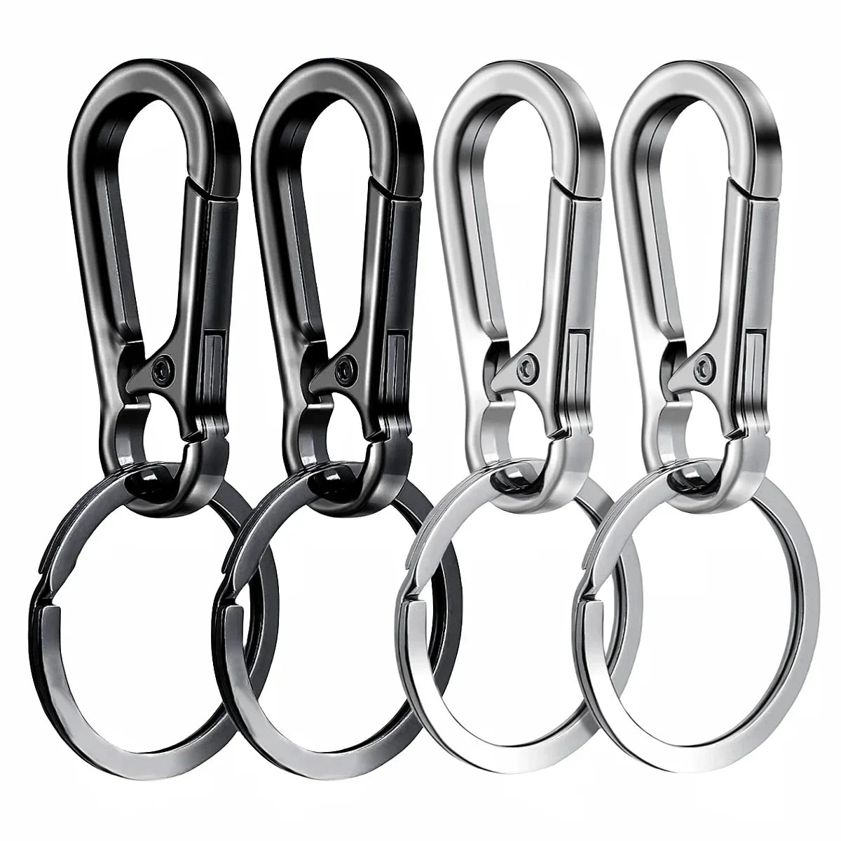 4 pezzi portachiavi con moschettone in metallo a forma di moschettone portachiavi portachiavi clip gancio porta organizzatore per chiavi auto Finder f 
