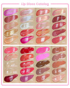 Lip Gloss Lip Glaze Trasparente in Vetro, Rossetto Liquido Impermeabile e Duraturo 