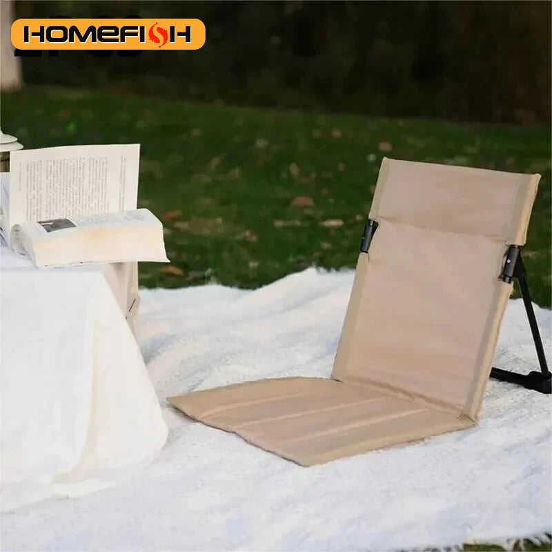 Sedia da campeggio pieghevole per esterni, da giardino, da parco, singola, con schienale imbottito, da picnic, da campeggio, con schienale pieghevole, da spiaggia 