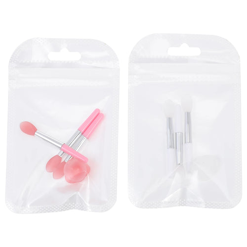 2 set di applicatori in gel di silicone per labbra, per donne, pennelli per rossetto, per trucco delicato, uso quotidiano professionale 