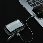 Cuffie wireless M10 TWS: connessione Bluetooth, scatola di ricarica, stereo 9D, auricolari sportivi impermeabili + microfono 