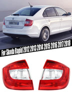 Fanale posteriore senza lampadine a filo per Skoda Rapid 2012 2013 2014 2015 2016 2017 2018 Car-styling 