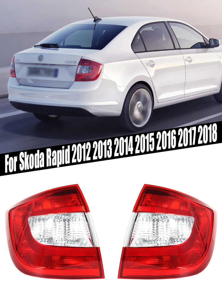 Fanale posteriore senza lampadine a filo per Skoda Rapid 2012 2013 2014 2015 2016 2017 2018 Car-styling 