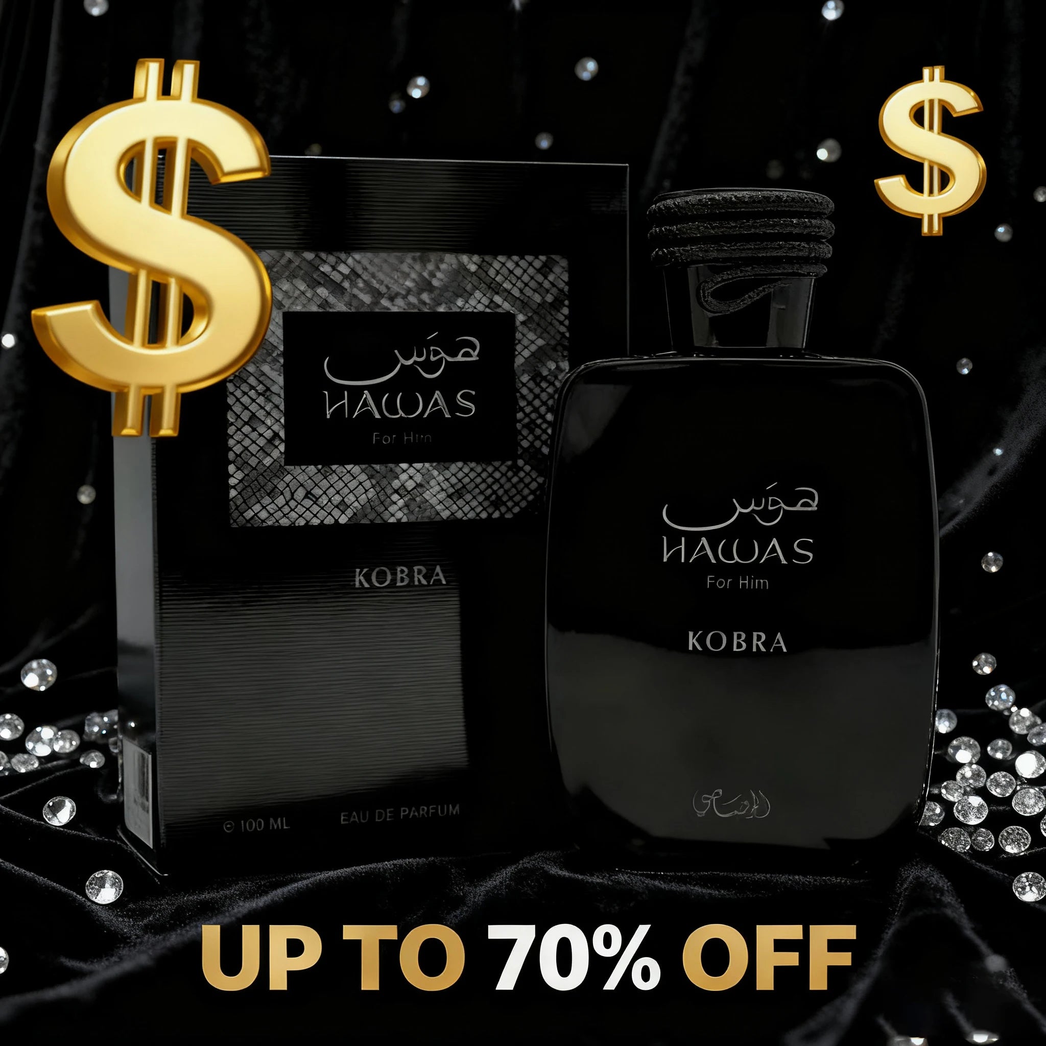 RASASI Hawas kobra Men's perfume, 100ml (3.4oz), lasting fragrance, suitable for any occasion, perfect holiday gift