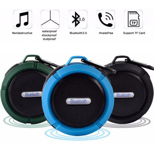 Mini altoparlante Bluetooth portatile impermeabile con ventosa 