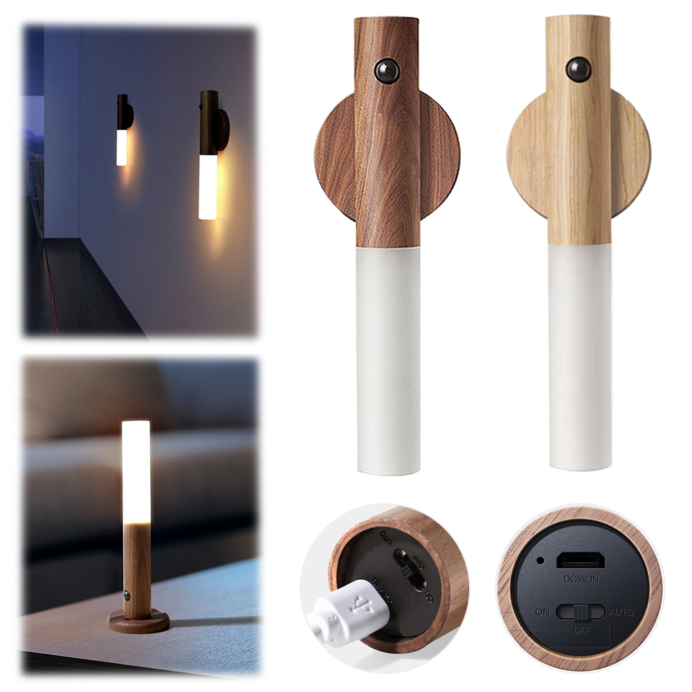 Lampada portatile senza fili con sensore di movimento automatico