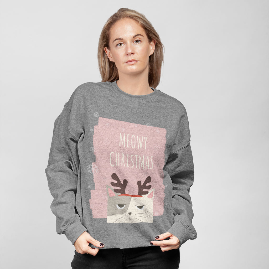 Felpa natalizia Meowy da donna