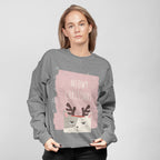 Felpa natalizia Meowy da donna