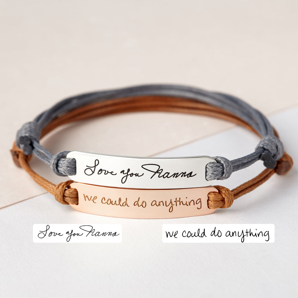 Braccialetto personalizzato con firma scritta a mano