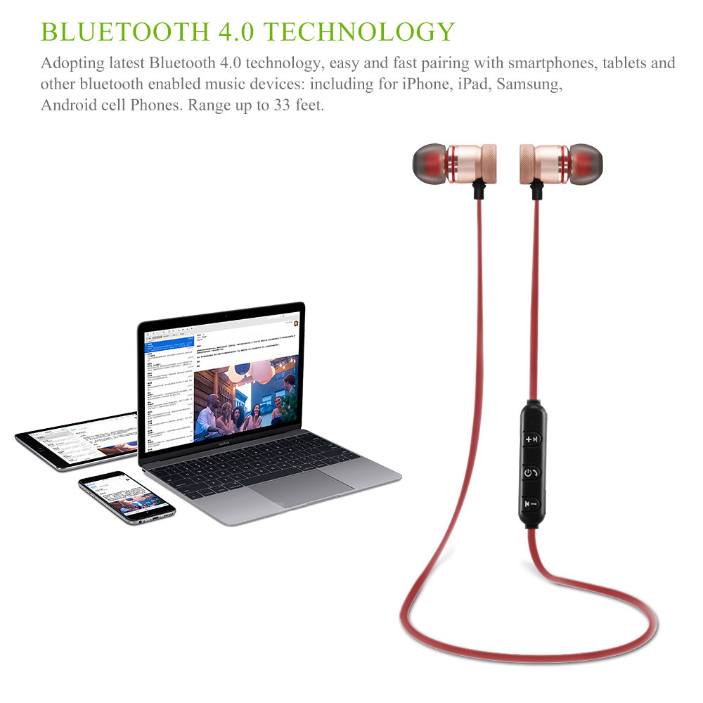 Cuffie sportive wireless Bluetooth 4.0