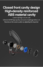 Auricolare Bluetooth 5.0 wireless vivavoce a lunga durata