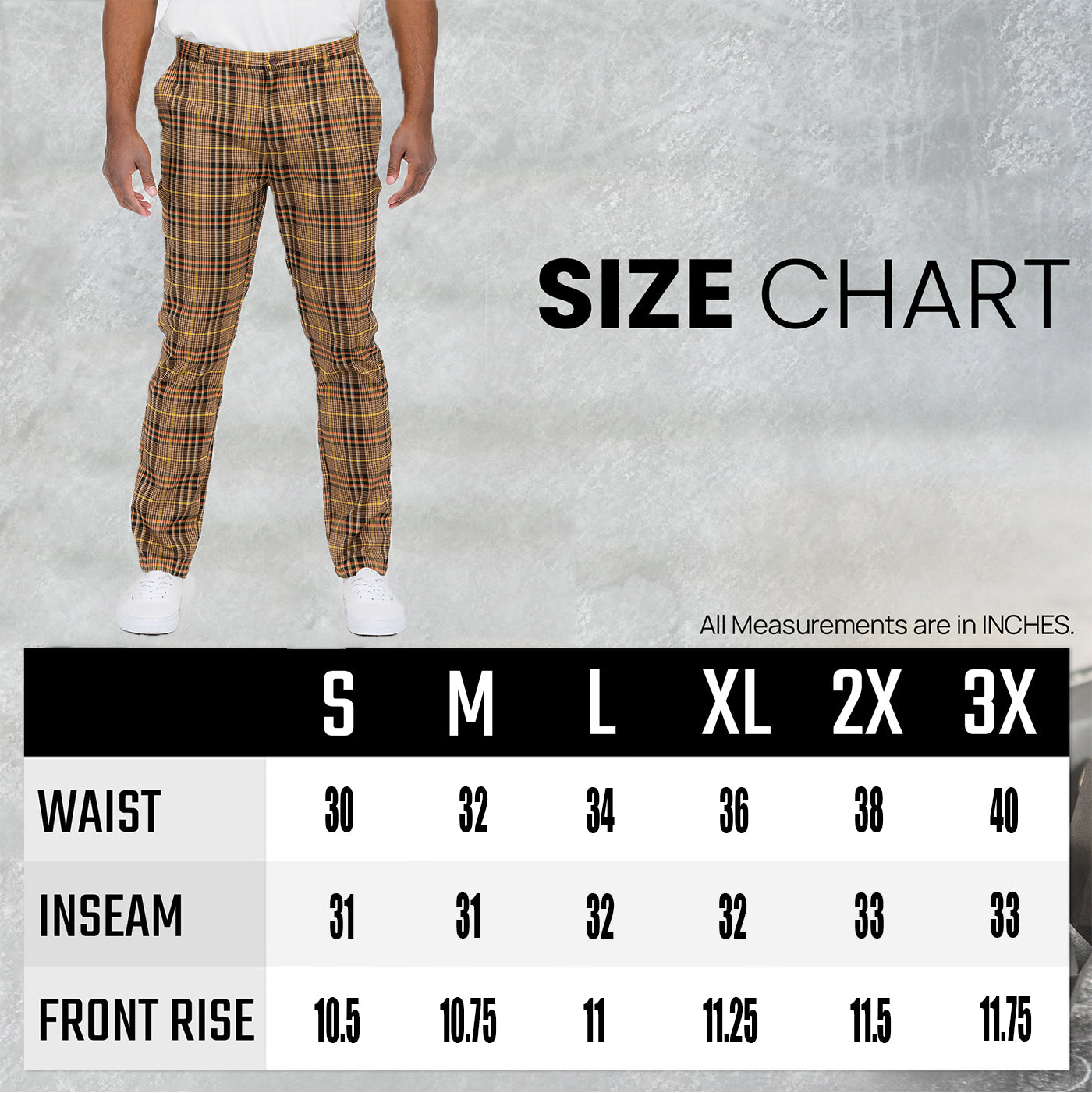 Pantaloni slim fit a quadri SR005