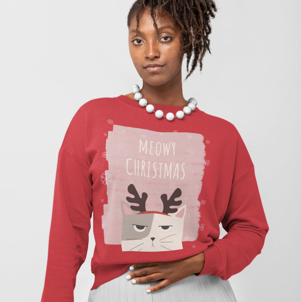Felpa natalizia Meowy da donna
